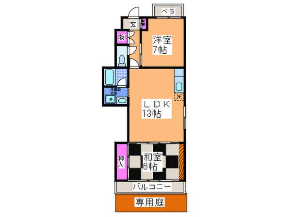 グリーンハイツあびこの物件間取画像